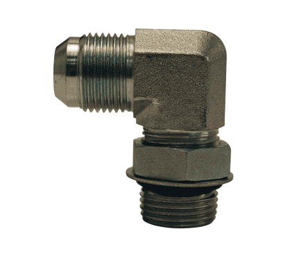 Adaptador hidráulico serie 1238 rosca codo a 90° macho SAE O-Ring x macho JIC 37º -Configura sus medidas
