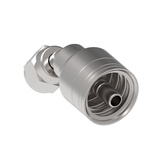 Conexión codo hidráulica 45° serie 1AA*FJA* hembra JIC/SAE 37°, giratoria- Configurable en rosca y Tamaño de manguera