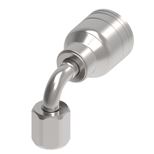 Serie 1AA*FJB*-Conexión Hidráulica Prensable Codo 90° Hembra JIC (Configuraciones de Diámetro y Conexión de Manguera)