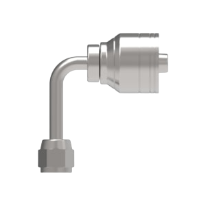 Serie 1AA*FJC*-Conexión Hidráulica Prensable Codo 90° Largo Hembra JIC (Configuraciónes de Tamaño de Rosca y Diámetro de Manguera)