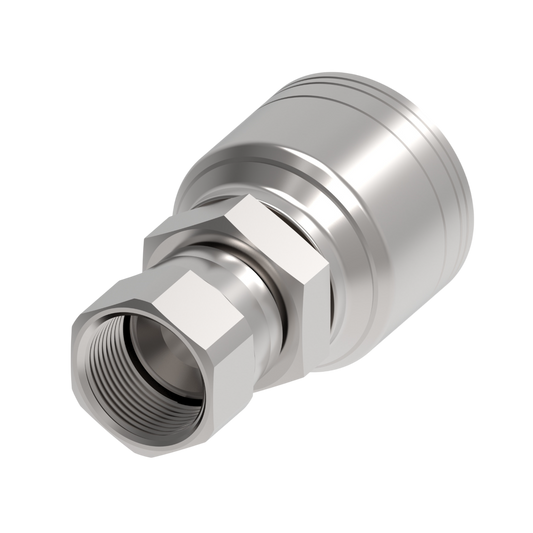 Conexión recta hidráulica serie 1AA*FJ* hembra JIC/SAE 37°, giratoria- Configurable en rosca y Tamaño de manguera