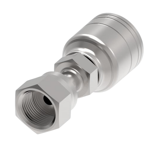 Serie 1AA*FR*-Conexión Recta Hidráulica prensable hembra ORS (Configuraciones de Diámetro y Conexión de Manguera)