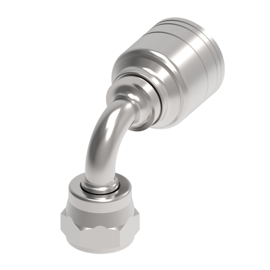 Conexión codo hidráulica 90° serie 1A*BFB* hembra giratoria JIS/BSPP- Configuración de diamtero y conexión de manguera