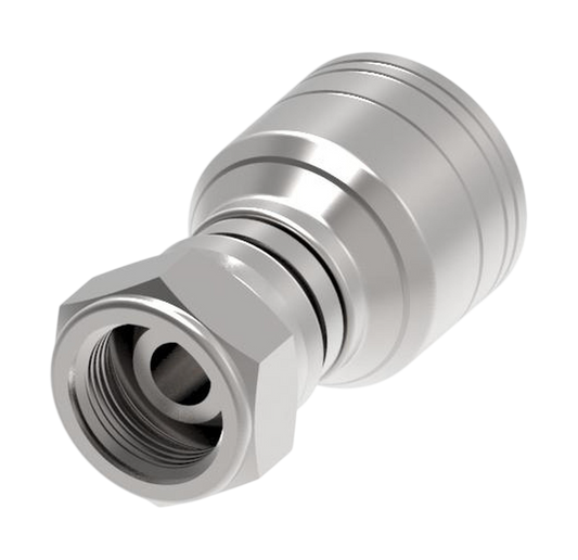 Conexión recta hidráulica serie 1A*BF* hembra giratoria JIS/BSPP- Configuración de diamtero y conexión de manguera