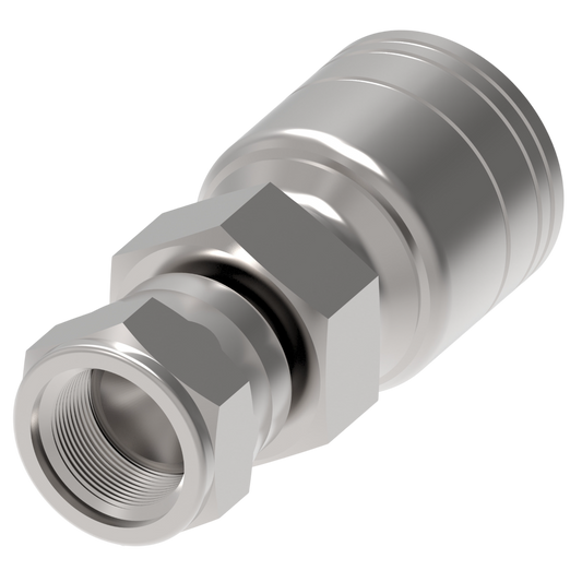 Conexión recta hidráulica serie 1A*JF*Hembra JIC giratoria asiento abocinado de 30°- Configuración de diamtero y conexión de manguera