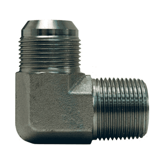 Adaptador Hidráulico Serie 2501 - Codo 90º Macho JIC 37º x Macho NPTF — render Dixon