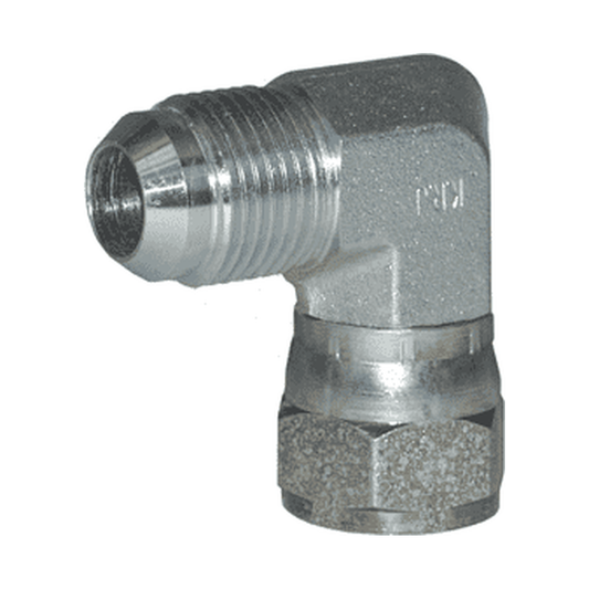 Adaptador Hidráulico Serie 6500 - Codo 90º Macho JIC 37º x Hembra JIC 37º Giratoria — render Dixon