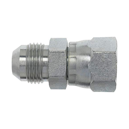 Adaptador Hidráulico Serie 6504 - Macho JIC 37º x Hembra JIC 37º Giratoria — render Dixon
