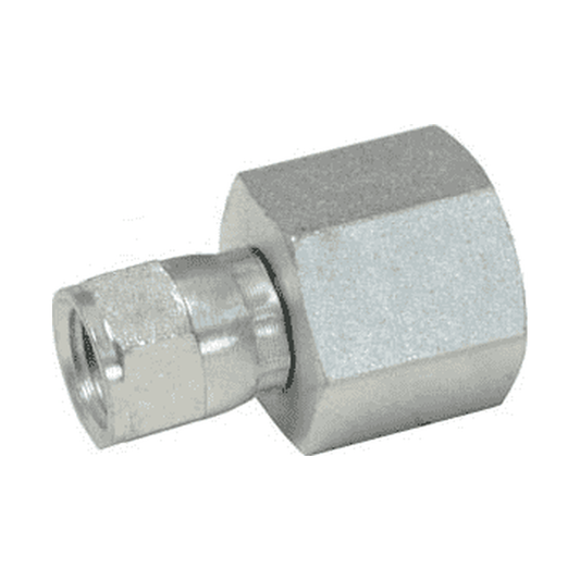 Adaptador Hidráulico Serie 6506 - Hembra JIC 37º Giratoria x Hembra NPTF — render Dixon