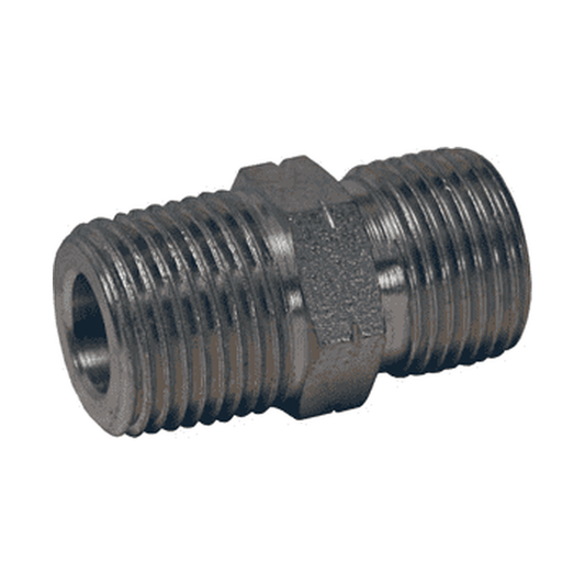 Adaptador Hidráulico Serie B3401 - Macho NPTF x Macho BSPP — render Dixon