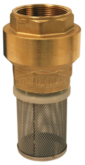 Válvula Industrial Check serie BVF en latón de acción por resorte con colador hembra NPT - Configurable en medidas