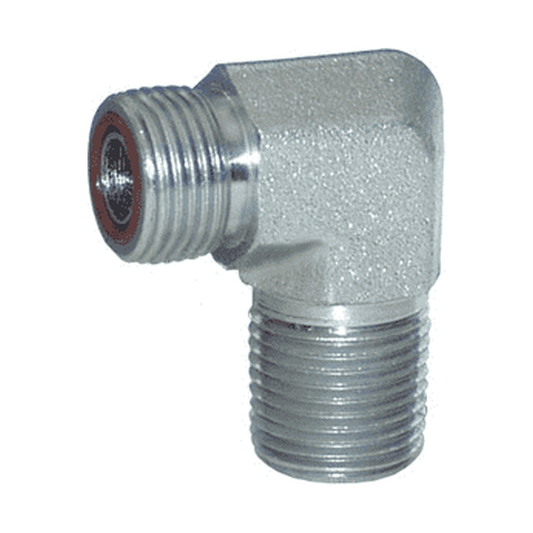 Adaptador Hidráulico Serie FS2501 - Codo 90º Macho FS x Macho NPTF — render Dixon