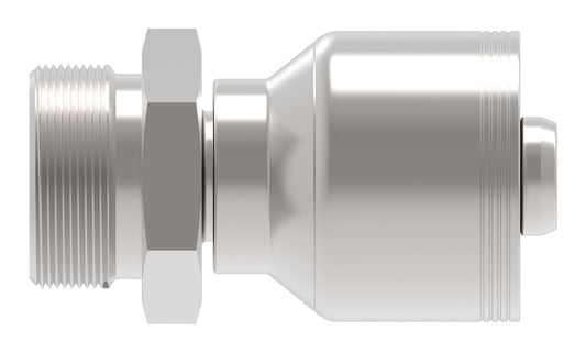 Recta — Danfoss 4S Series Crimp Hose Fittings Male DIN 24 Seat 4SXXEK12 (CENTER)
