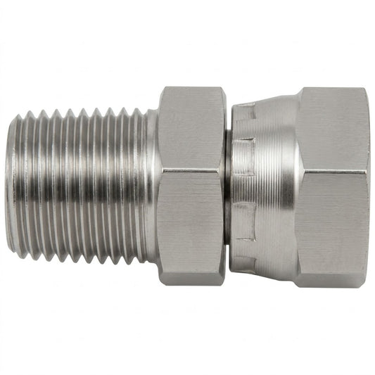 Adaptador Hidráulico Serie 1404 - Macho NPTF x Hembra NPSM Giratoria