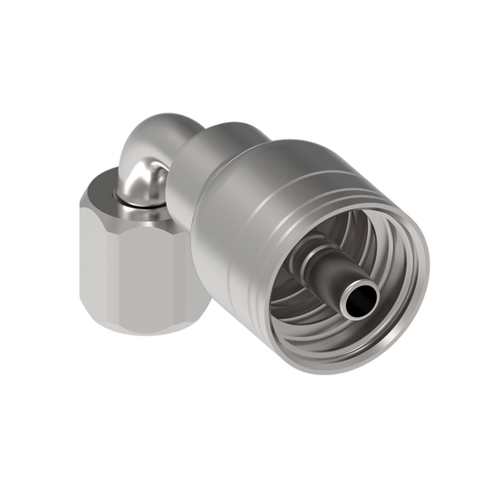 Serie 1AA*FJB*-Conexión Hidráulica Prensable Codo 90° Hembra JIC (Configuraciones de Diámetro y Conexión de Manguera)