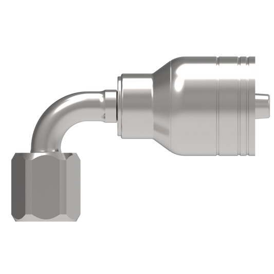 Serie 1AA*FJB*-Conexión Hidráulica Prensable Codo 90° Hembra JIC (Configuraciones de Diámetro y Conexión de Manguera)