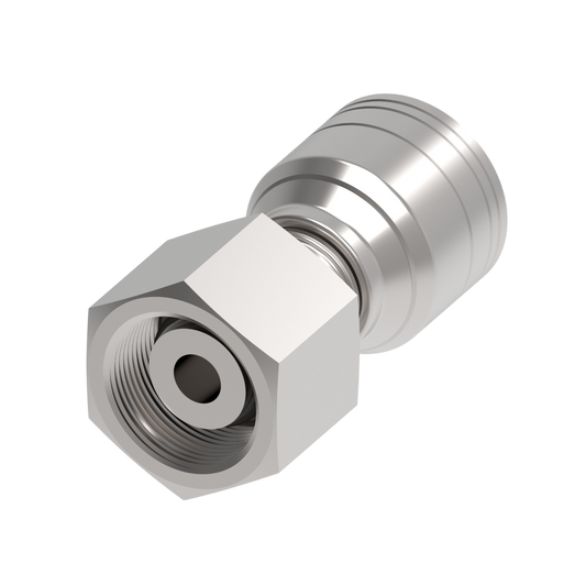 Serie 1A*DS*-Conexión Recta Hidráulica Prensable Hembra giratoria DKO, servicio pesado (Configuraciones de Diámetro y Conexión de Manguera)