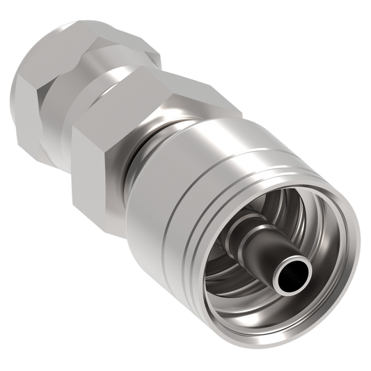 Conexión recta hidráulica serie 1A*JF*Hembra JIC giratoria asiento abocinado de 30°- Configuración de diamtero y conexión de manguera