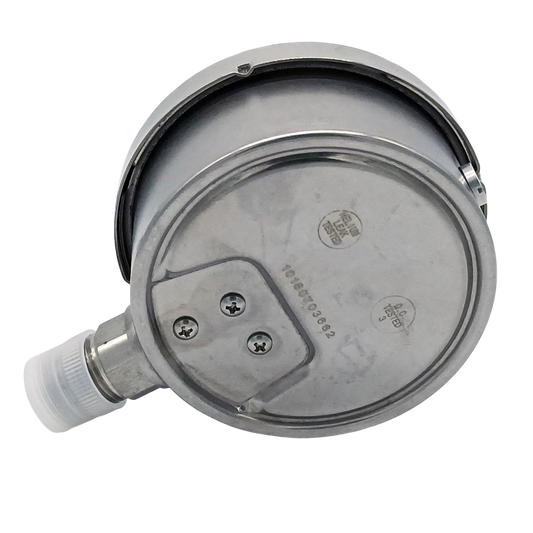 Manómetro Industrial conexion inferior modelo 2000SS ,  caja acero Inoxidable 304 - Configurable tamaños de caratula, rangos de presión