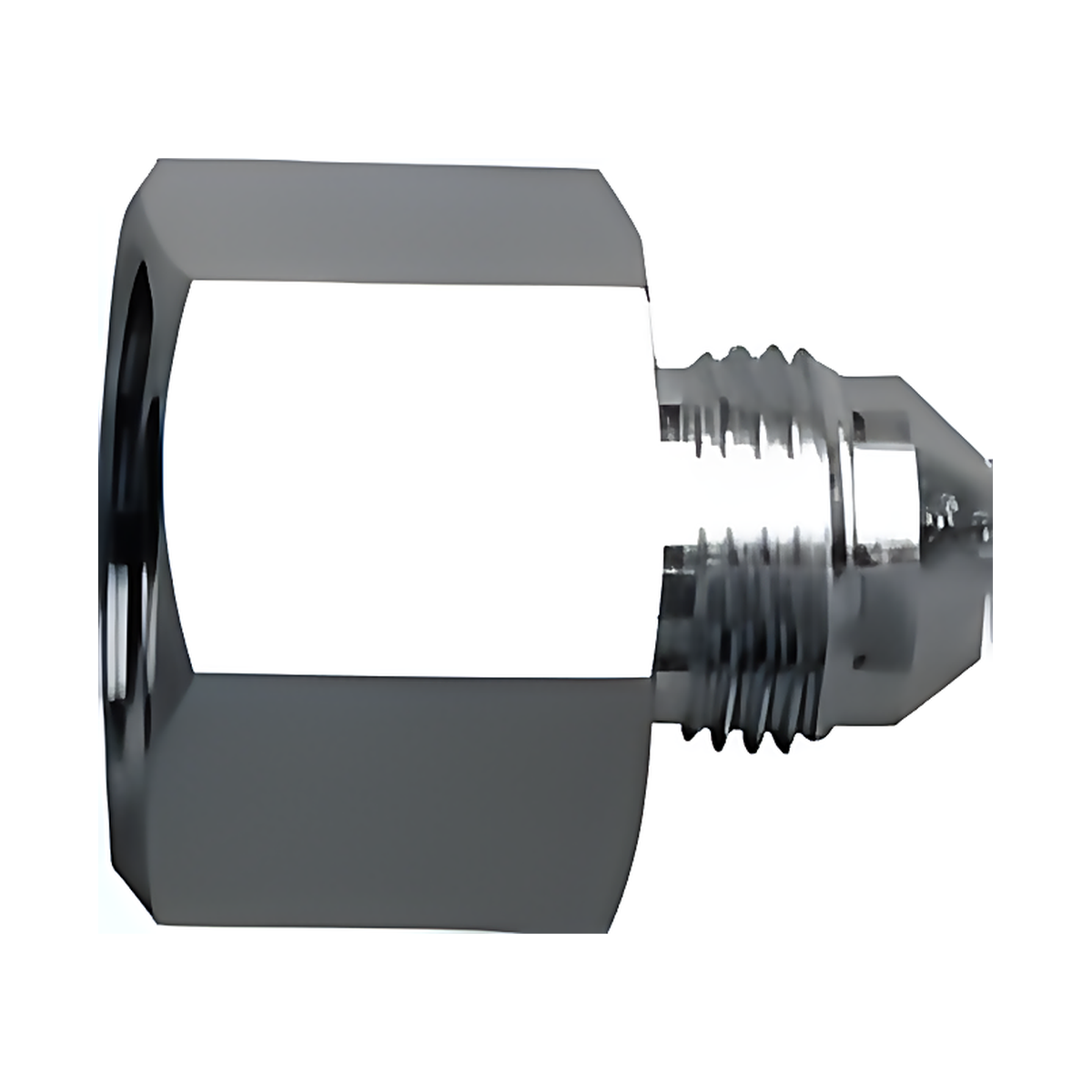 Adaptador Hidráulico Serie 2406 - Reducción Hembra JIC 37º x Macho JIC 37º — render Dixon