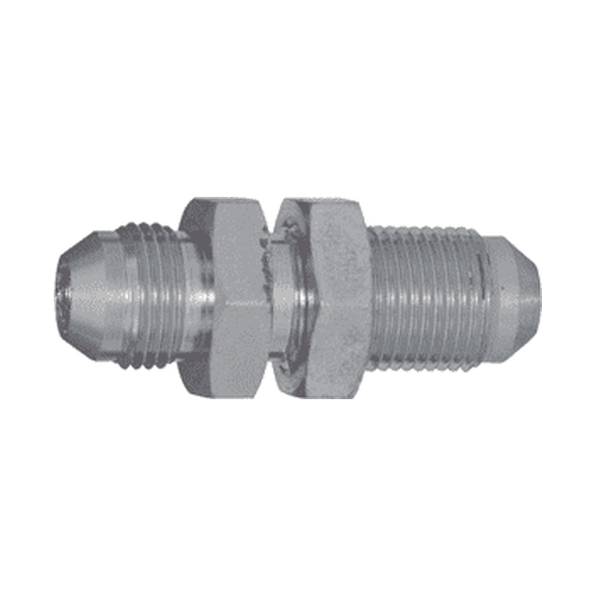 Adaptador Hidráulico Serie 2700LN - Unión Macho JIC 37º x Macho JIC 37º Pasamuros con Tuercas — render Dixon