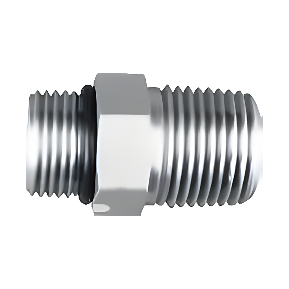 Adaptador Hidráulico Serie 6401 - Macho SAE O-Ring x Macho NPTF — render Dixon