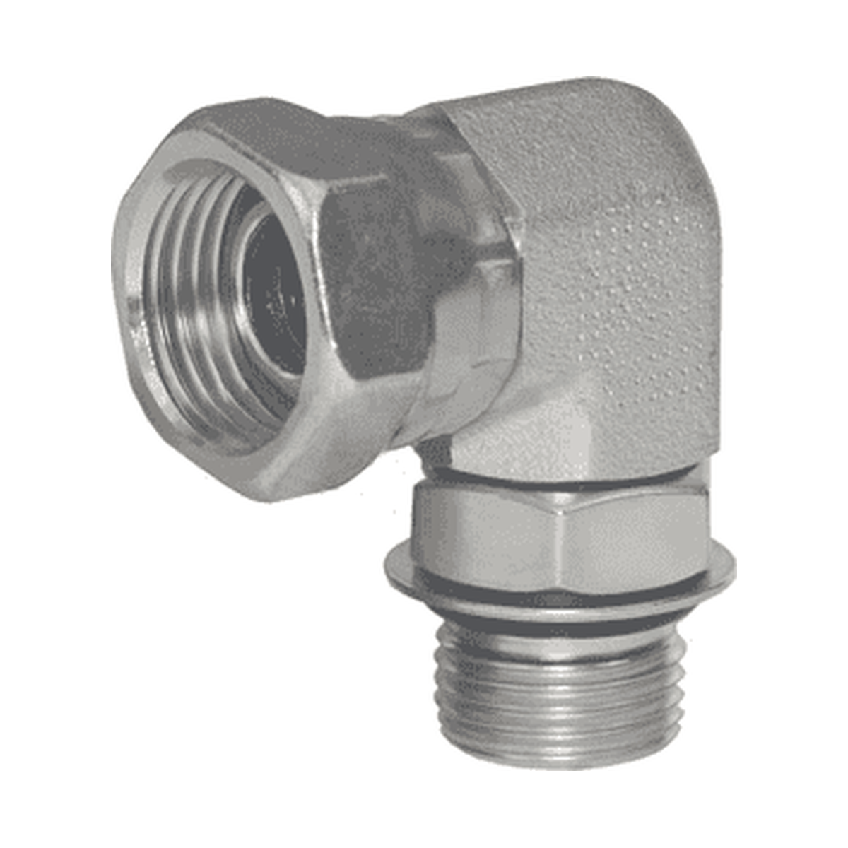 Adaptador Hidráulico Serie 6901 - Codo 90º Macho SAE O-Ring x Hembra NPSM Giratoria — render Dixon