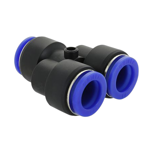 Conector neumático métrico- unión tubo cuerda Y de plastico Modelo 0064- Configura sus Medidas