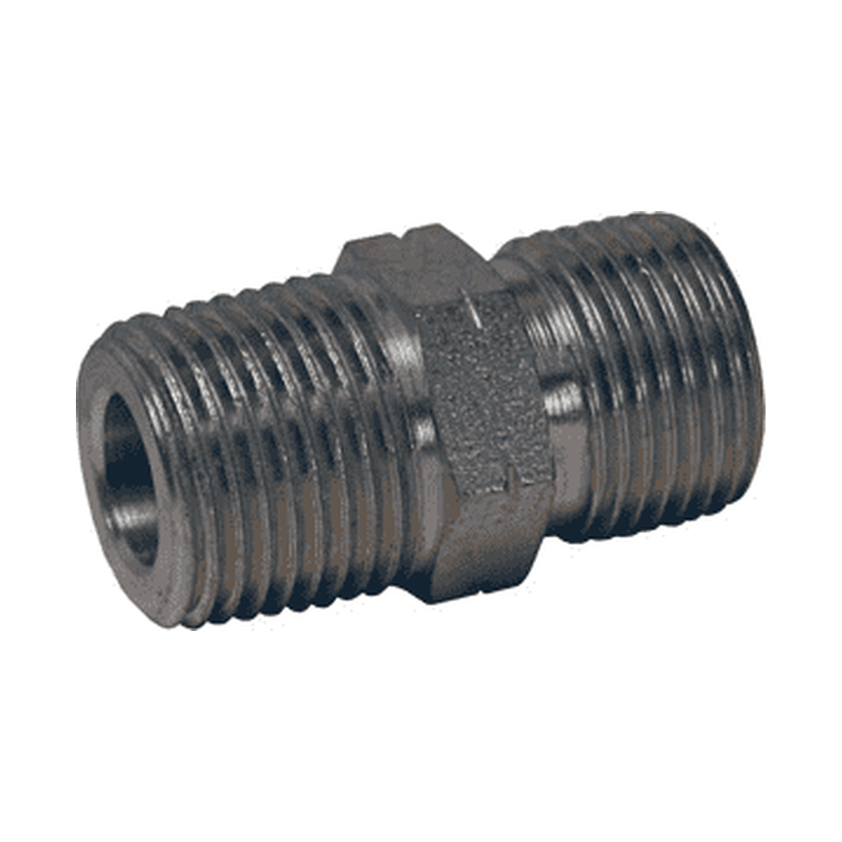 Adaptador Hidráulico Serie B3401 - Macho NPTF x Macho BSPP — render Dixon