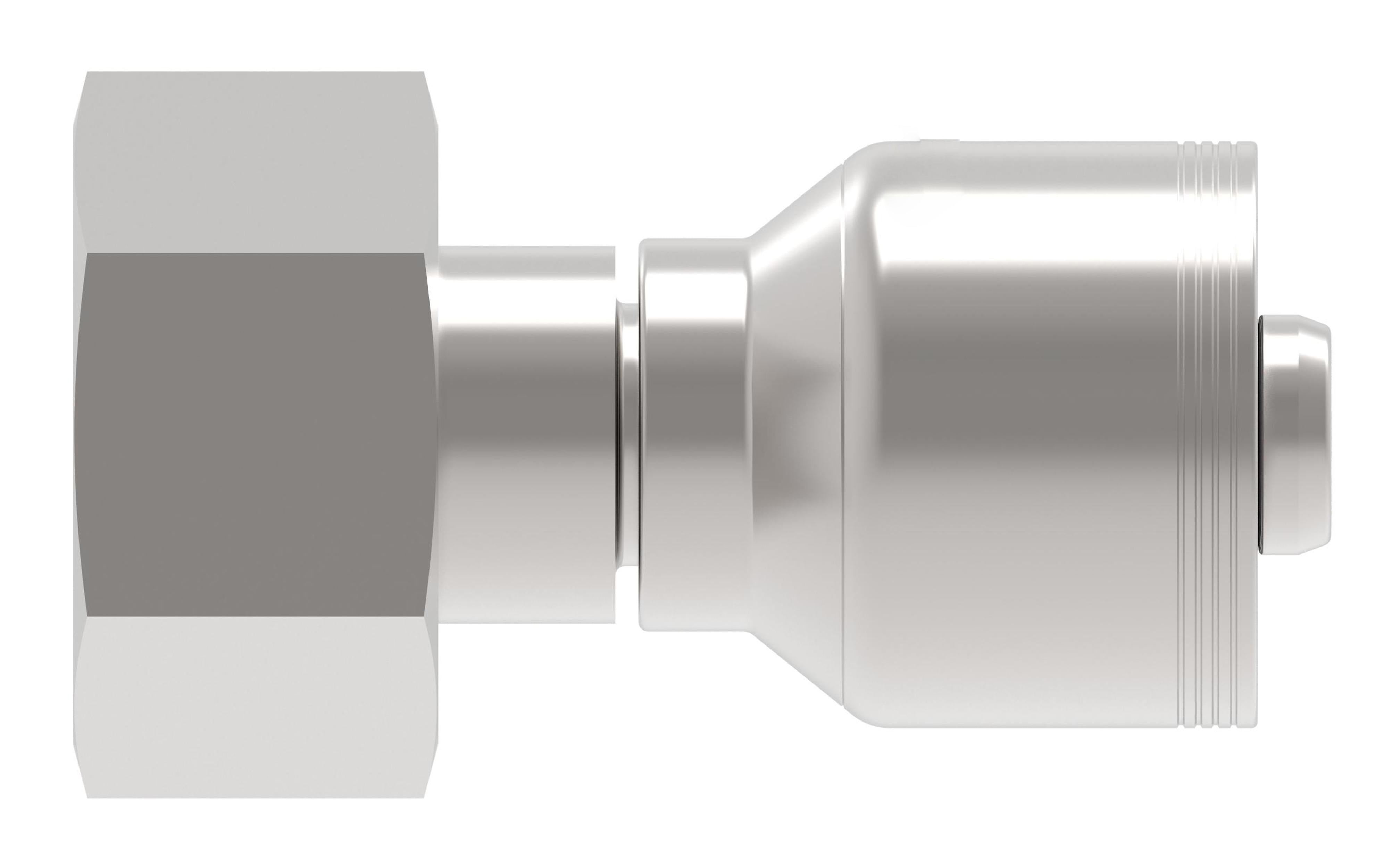Recta — Danfoss 4S Series Crimp Hose Fittings Female Swivel DIN 24 Seat 4SXXDS12 (CENTER)