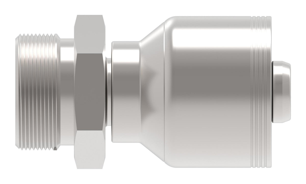 Recta — Danfoss 4S Series Crimp Hose Fittings Male DIN 24 Seat 4SXXEK12 (CENTER)